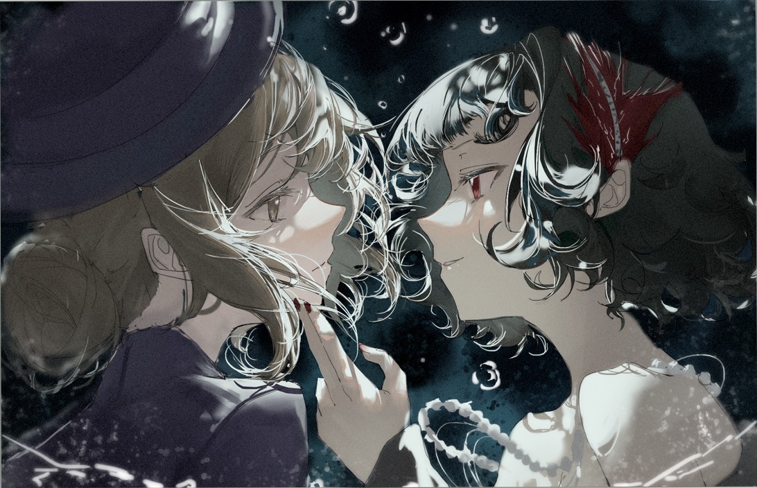 测试图像:月色下的人物插画